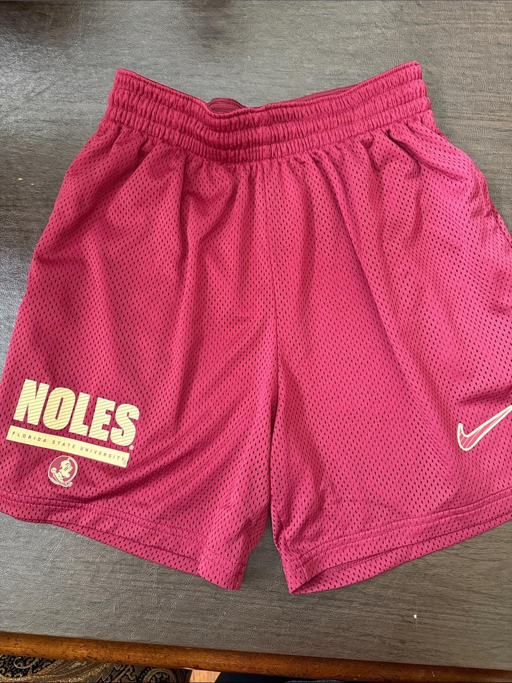 FSU Team Issue Nike Garnet and Gold Shorts